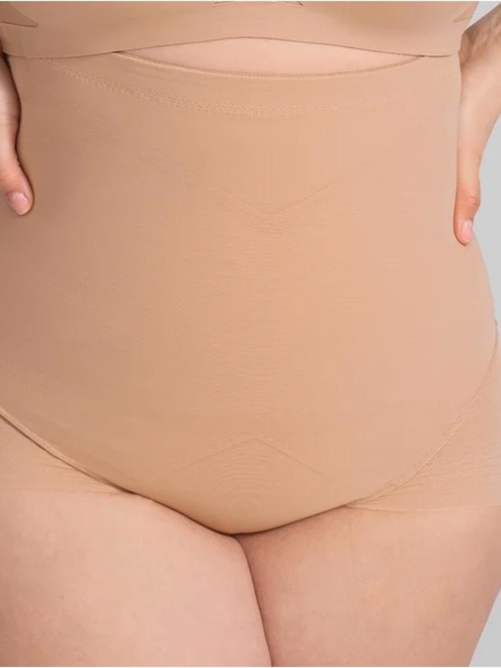 Honeylove super power brief High-Waist Shapewear Briefs - Beige